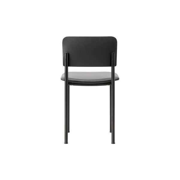 Plan Stuhl mit gepolsterter Sitzfl&auml;che, black lacquered ash/Omni 301, Fredericia Furniture