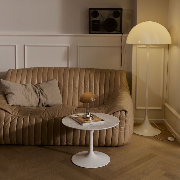 Panthella 160 Original Portable Table Lamp, opal brown, Louis Poulsen