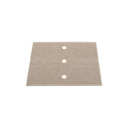 Peg Plastic Rug, dark linen/vanilla, Pappelina