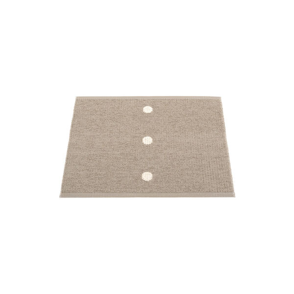 Peg Plastic Rug, dark linen/vanilla Peg Plastic Rug, dark linen/vanilla, Pappelina