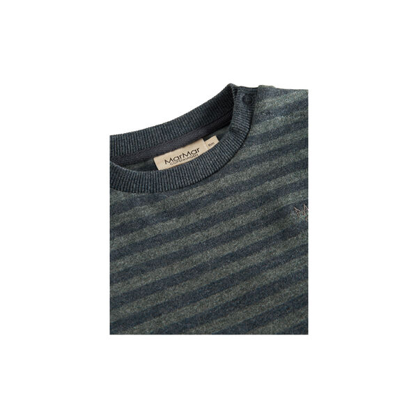 Tammas B Sweatshirt, forest stripe mel., MarMar Copenhagen
