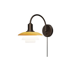 PH 2/2 Wall Lamp Centenary Edition, amber/opal white, Louis Poulsen