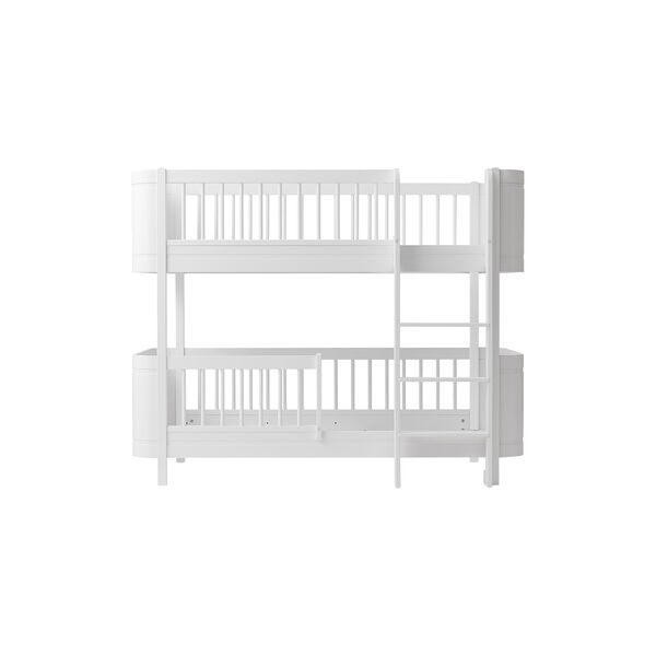 Wood Mini+ Low Bunk Bed 68x162 cm, white, Oliver Furniture