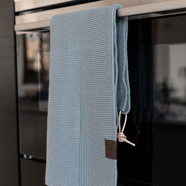 Knitted Towel, griffin grey, By LOHN