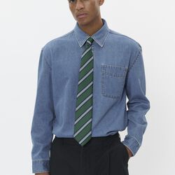 MAcornshaw Shirt, medium washed denim, Matinique