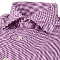 Regular C75 RM cuff, dark pink check, Stenstr&ouml;ms