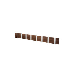 KNAX Horizontal 8 Coat Rack, walnut/grey, LoCa