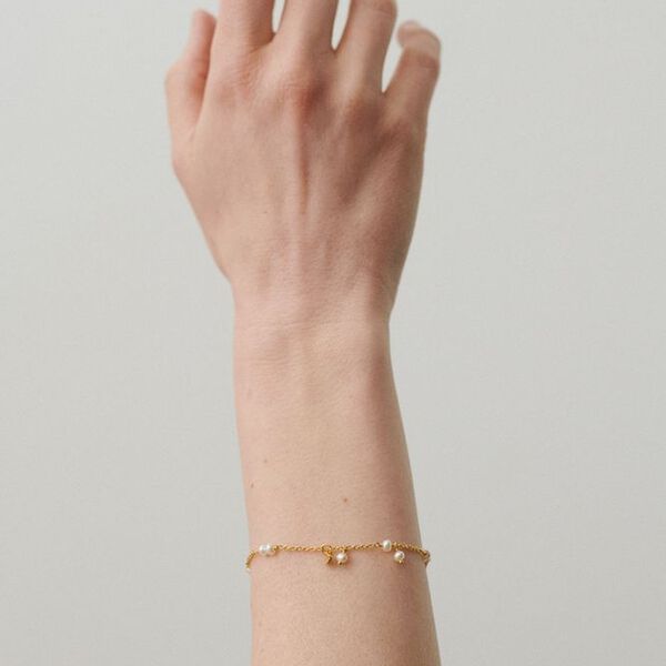 Ocean Pearl Bracelet, gold, Pernille Corydon Jewellery