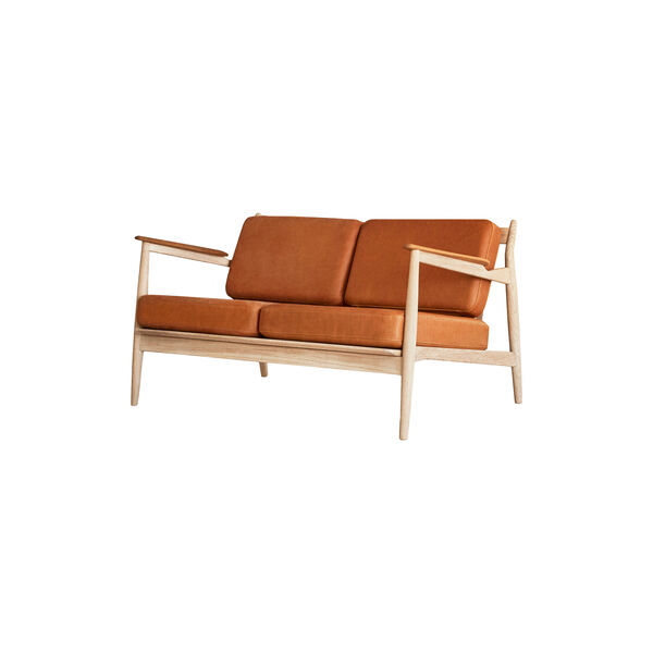 Model 107 2-seater, cognac, Magnus Olesen Design