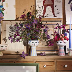 Eva Vase 18,5 cm, blau, Bjørn Wiinblad