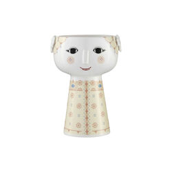 Eva Vase, soft yellow, Bjørn Wiinblad