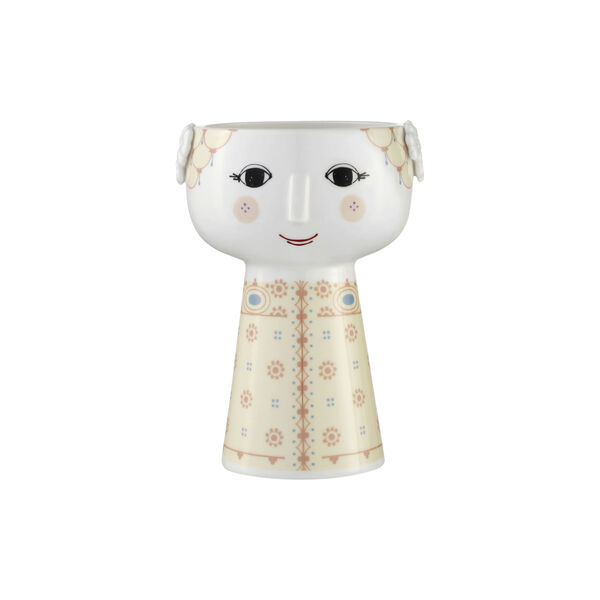 Eva Vase, soft yellow, Bjørn Wiinblad