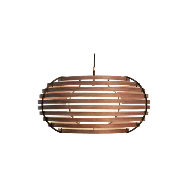 M60 Pendelleuchte, walnuss, Brian Kirk