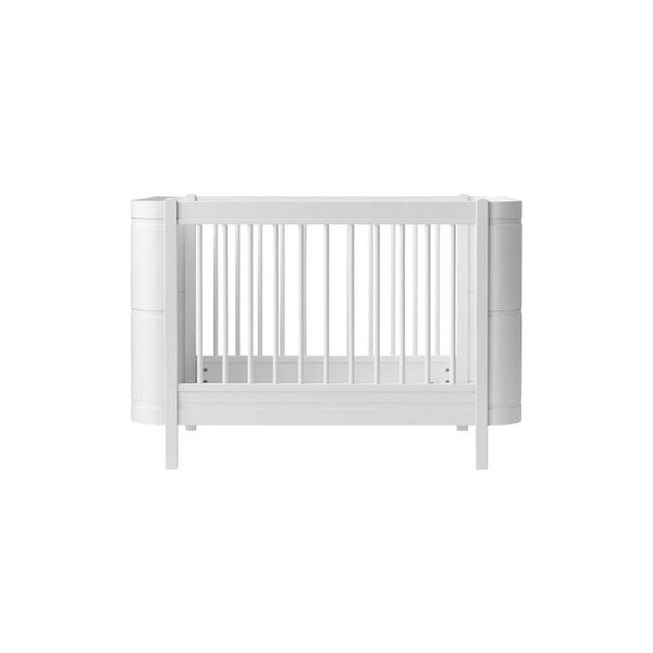 Wood Mini+ Cot Bed incl. Junior Kit 68x122/162 cm, white, Oliver Furniture