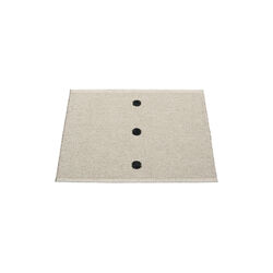 Peg Plastic Rug, black/linen, Pappelina