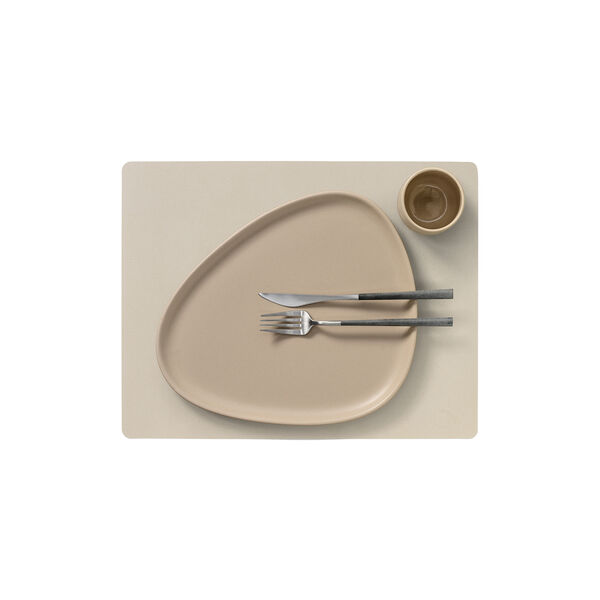 Serene table mat Square L, cream, LIND DNA
