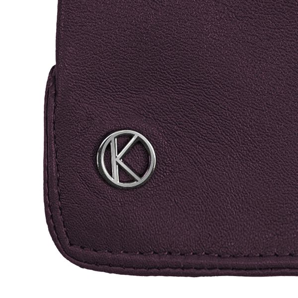 Carla Leather Gloves, deep purple, Kessler