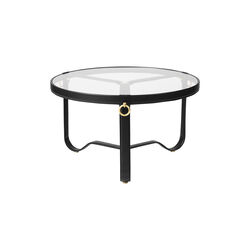 Adnet runder Couchtisch, schwarz, GUBI