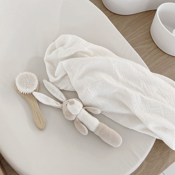 Ovale Wickelauflage, stone, We Are Bitte