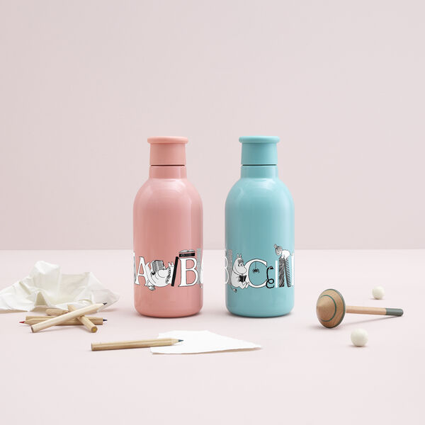 Moomin ABC vacuum insulated bottle 0,5 L, moomin turqouise, RIG-TIG