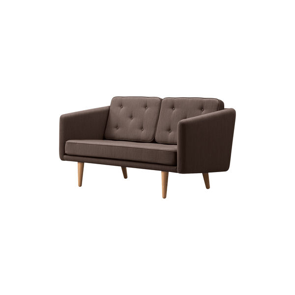 FF2002 No. 1 Sofa 2P, mood 2102/oak oil, Fredericia Furniture