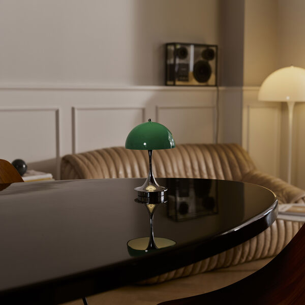 Panthella 160 Original Portable Table Lamp, opal green, Louis Poulsen