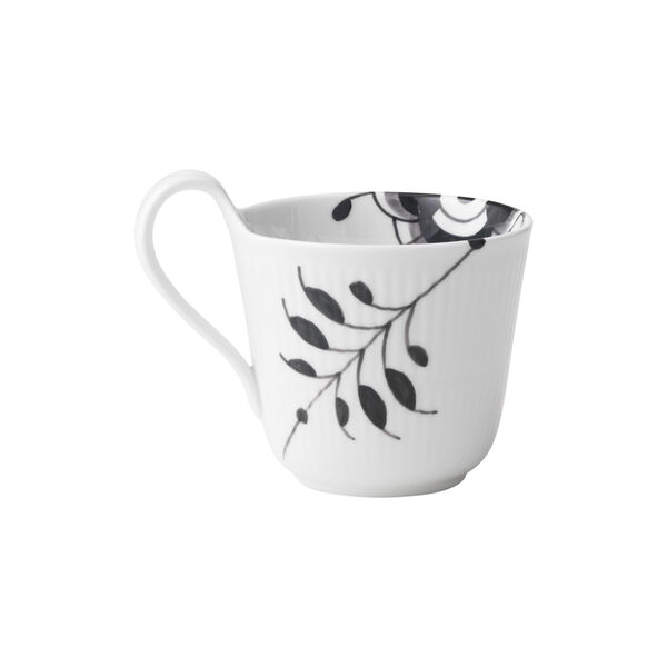 Mega Schwarz Gerippt Tasse mit hohem Henkel, 33 cl Mega Schwarz Gerippt Tasse mit hohem Henkel, 33 cl, Royal Copenhagen