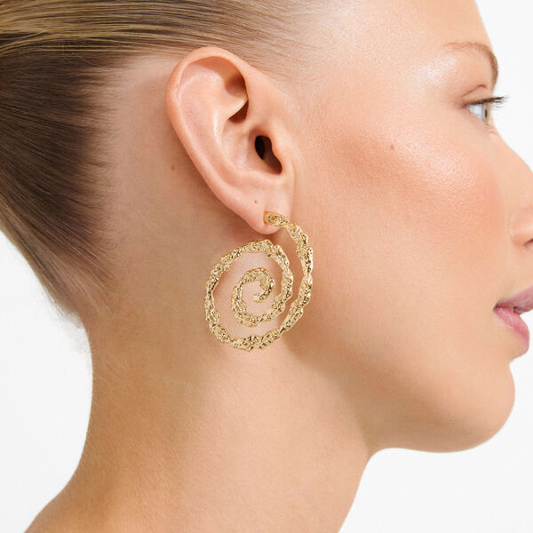 STILL earrings, gold plated, Pilgrim