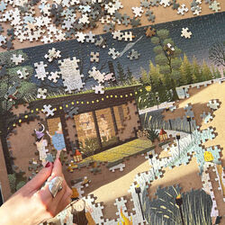 Sauna am See Puzzle 1000 Teile, ViSSEVASSE