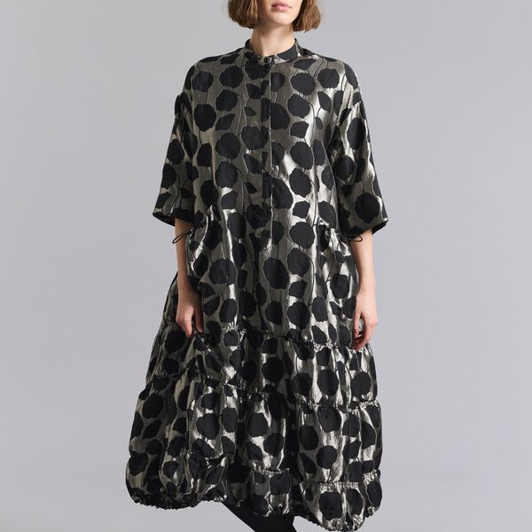 Flowerbomb long dress, stone/black flowerbomb, BITTE KAI RAND