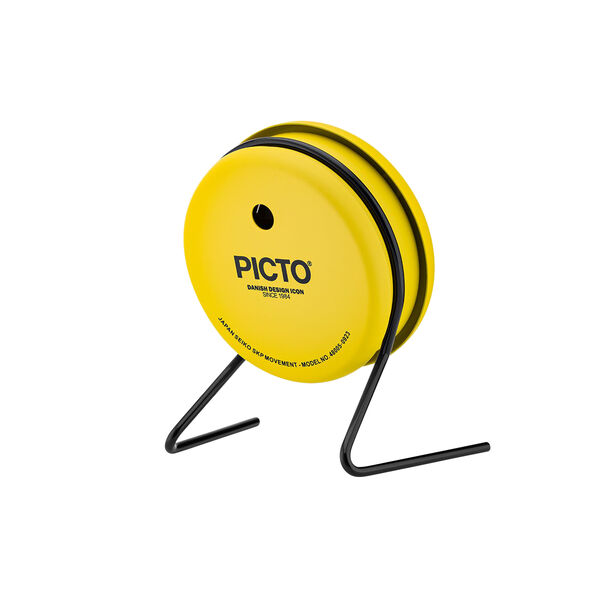 PICTO Table Clock, sunny yellow, PICTO