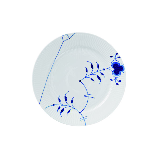 Blauer Mega-geriffelter Teller &Oslash; 27 cm, Nr. 9, Royal Copenhagen