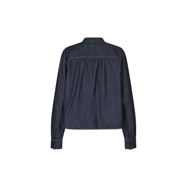 Dera Denim Shirt, dark blue denim, Second Female