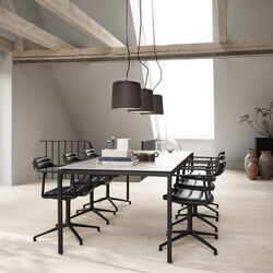 Vipp972 Esstisch, schwarz/hellgrau, Vipp