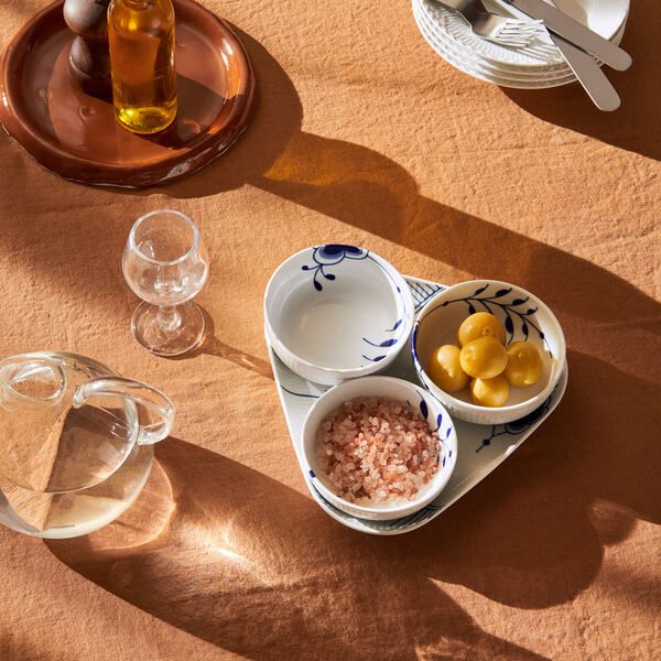 Blau Mega Geriffelt Servierset 4-teilig, Royal Copenhagen