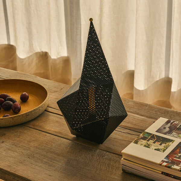 Bagdad tragbare Lampe, weiches Schwarz, halbmatt, GUBI