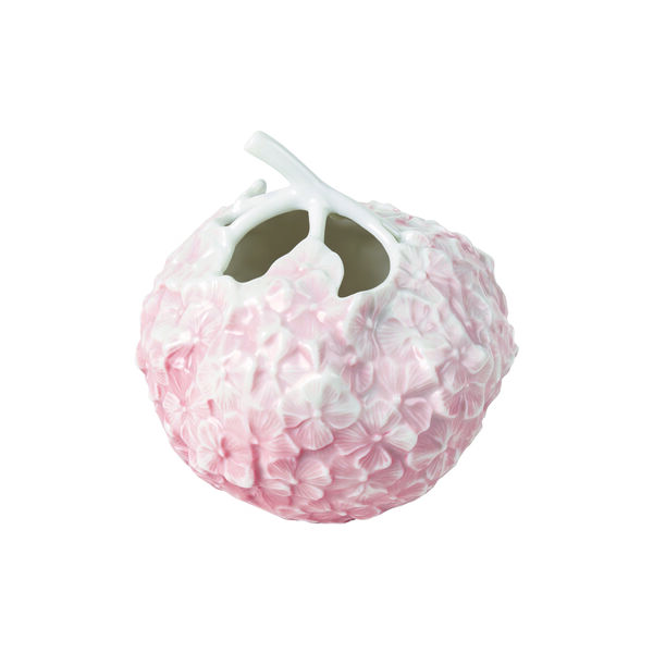 Die Kunst des Blumenschenkens Hortensienvase, Koralle, Royal Copenhagen