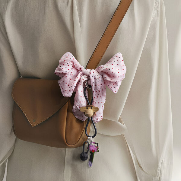 Affen-Schlüsselanhänger, schwarz, Kay Bojesen Denmark