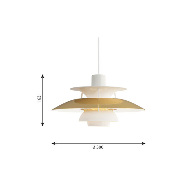 PH 5 Mini Pendelleuchte, messing, Louis Poulsen