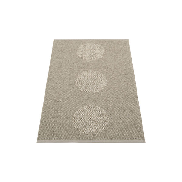 VERA 2.0 Rug, dark linen/linen, Pappelina