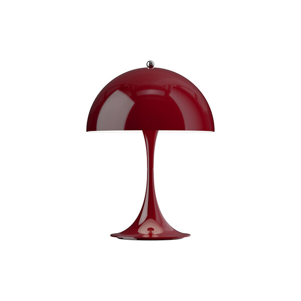 Panthella 250 Portable Table Lamp, opaque burgundy, Louis Poulsen