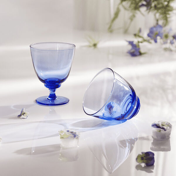 Flow Tumbler, dark blue, Holmegaard