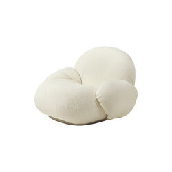 Pacha Loungesessel mit Armlehnen, Dora Boucl&eacute; 0001, GUBI