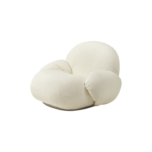 Pacha Loungesessel mit Armlehnen, Dora Boucl&eacute; 0001, GUBI