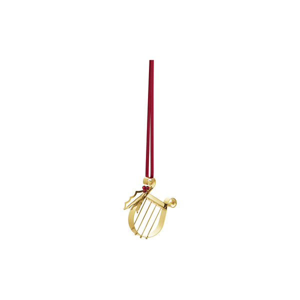 2026 Christmas ornament Harp, gold, Georg Jensen