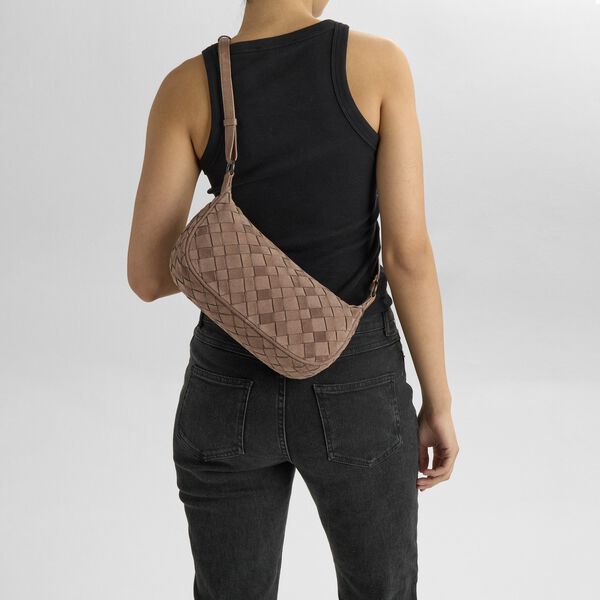 Mini MuseMBG Tasche Sue. Flechtmuster, mocha mousse, Markberg