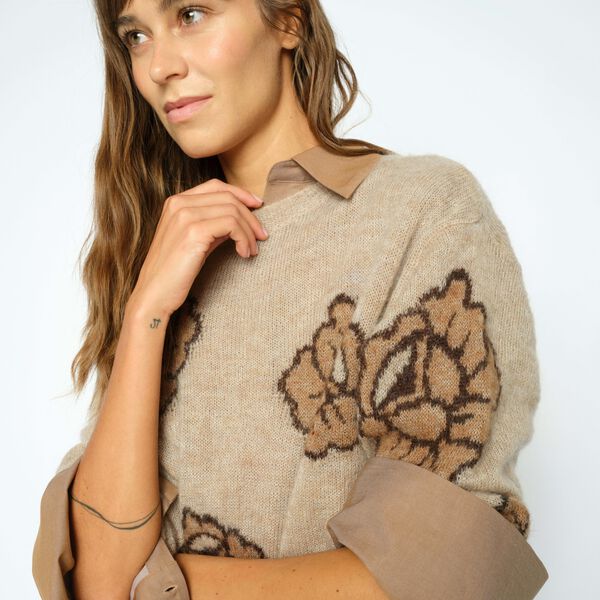 MMDrea Popli Knit, doeskin, MOS MOSH