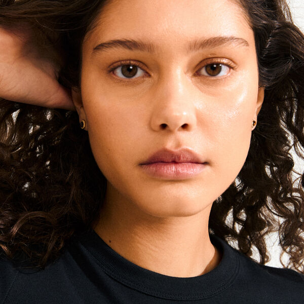 BETWEEN earrings, gold plated, Pilgrim