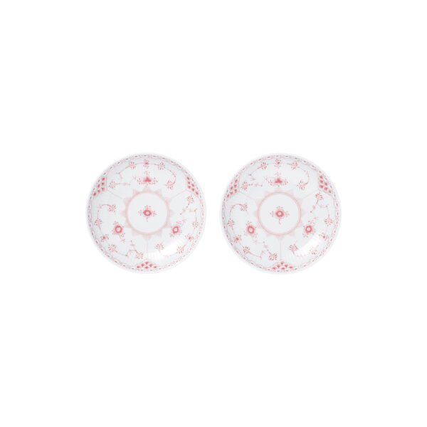 Koralle Musselmalet Halbspitze niedrige Schale 15 cm, 2 St&uuml;ck., Royal Copenhagen