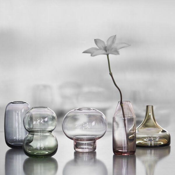 Mittsommer-Wald-Storchschnabel-Minivase 10 cm, pink, Orrefors